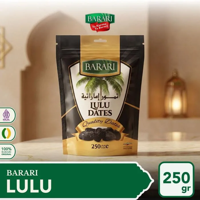 Kemasan pouch eceran Kurma Lulu Barari