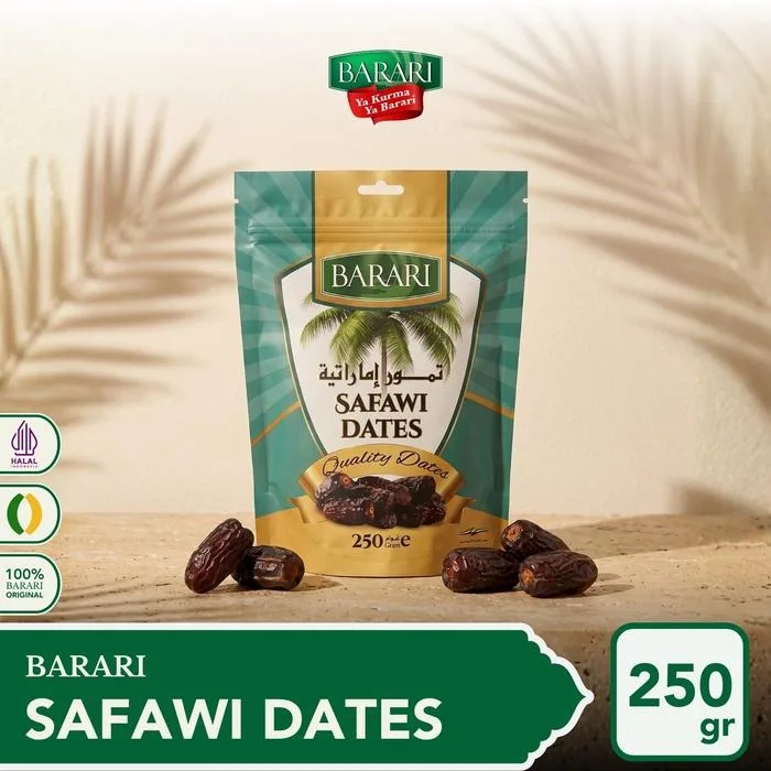 Kemasan pouch eceran Kurma Safawi Barari