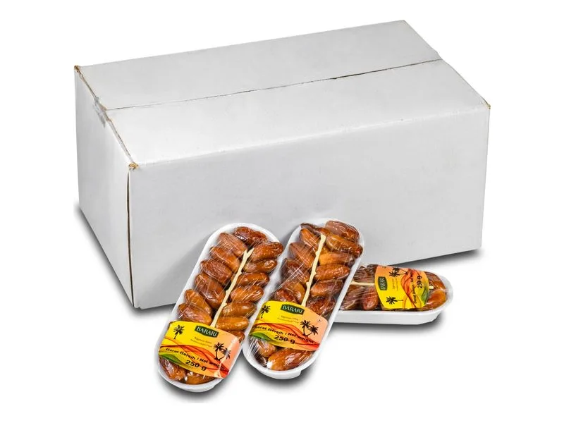 Kurma Algeria Barari, tray 250 g, kurma madu, tangkai